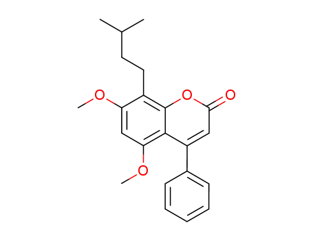 5,7-dimethoxy-8-(3-methyl-butyl)-4-phenyl-chromen-2-one