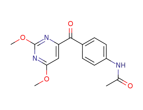 4-p-acetamidobenzoyl-2,6-dimethoxypyrimidine