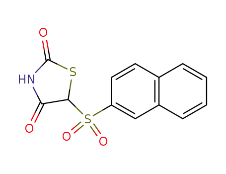 Molecular Structure of 125518-46-9 (5-(2-naphthalenylsulfonyl)-2,4-thiazolidinedione)