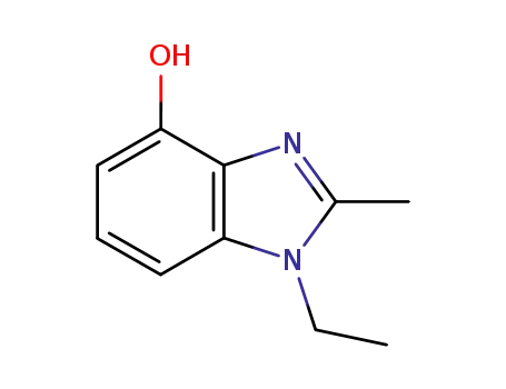 Molecular Structure of 177477-78-0 (1H-Benzimidazol-4-ol,1-ethyl-2-methyl-(9CI))