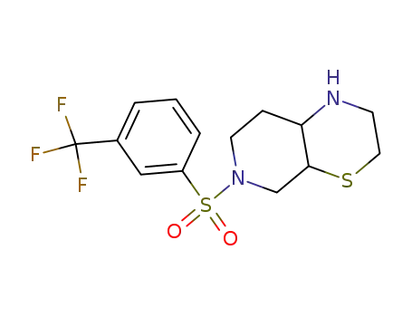 6-(3-Trifluoromethyl-benzenesulfonyl)-octahydro-pyrido[3,4-b][1,4]thiazine
