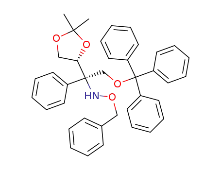 (2R,3R)-1-O-trityl-3,4-O-isopropylidene-2-(N-benzyloxyamino)-2-phenylbutane-1,3,4-triol