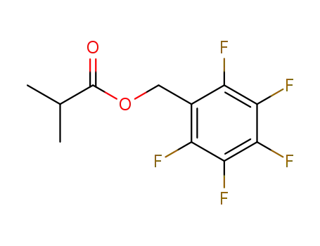 Molecular Structure of 21634-98-0 (2-Methylpropanoic acid pentafluorobenzyl ester)