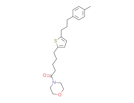 1-Morpholin-4-yl-5-[5-(3-p-tolyl-propyl)-thiophen-2-yl]-pentan-1-one