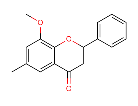 Molecular Structure of 5461-99-4 (8-methoxy-6-methyl-2-phenyl-2,3-dihydro-4H-chromen-4-one)