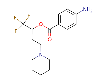 [1,1,1-trifluoro-4-(1-piperidyl)butan-2-yl] 4-aminobenzoate cas  7154-03-2
