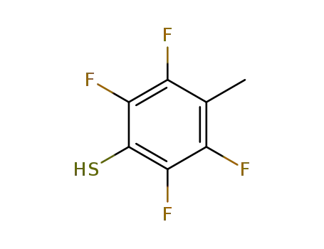 Molecular Structure of 13634-89-4 (4-Methyl-2,3,5,6-tetrafluorothiophenol)
