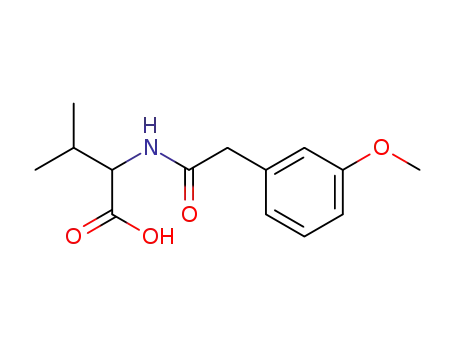 Molecular Structure of 176693-77-9 (2-[2-(3-Methoxy-phenyl)-acetylamino]-3-methyl-butyric acid)