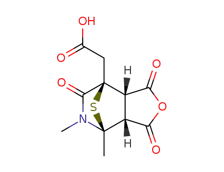 (3aα,4α,7α,7aα)-tetrahydro-7-(carboxymethyl)-4,5-dimethyl-4,7-epithiofuro[3,4-c]pyridine-1,3,6-(3aH)-trione