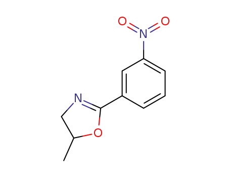 Molecular Structure of 6943-63-1 (5-methyl-2-(3-nitrophenyl)-4,5-dihydro-1,3-oxazole)