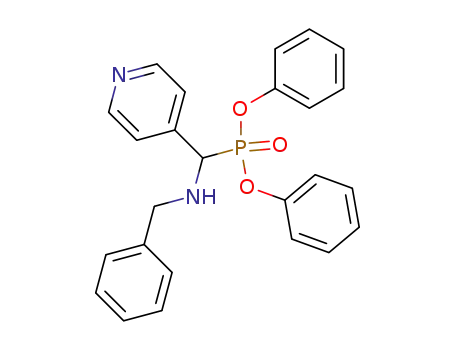 Molecular Structure of 181178-61-0 ((benzylamino-pyridin-4-yl-methyl)-phosphonic acid diphenyl ester)