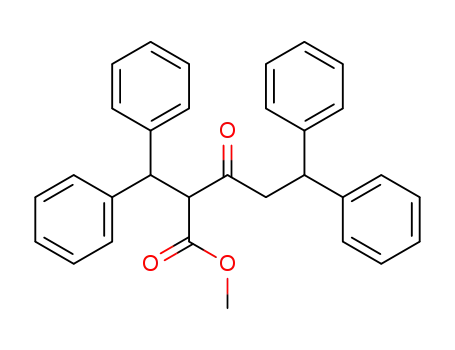 2-benzhydryl-3-oxo-5,5-diphenyl-valeric acid methyl ester