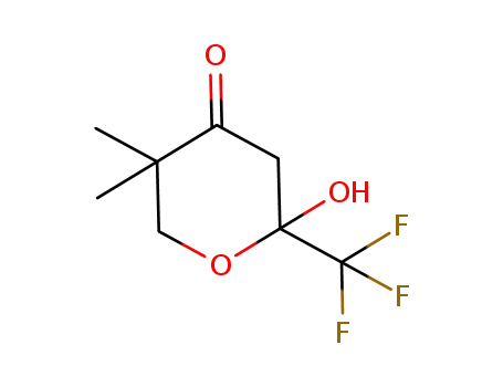 2-hydroxy-5,5-dimethyl-2-(trifluoromethyl)tetrahydro-4H-pyranone
