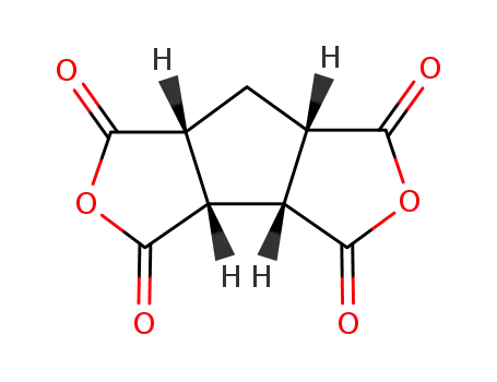 Molecular Structure of 4802-47-5 (CIS-1,2,3,4-CYCLOPENTANETETRACARBOXYLIC DIANHYDRIDE)