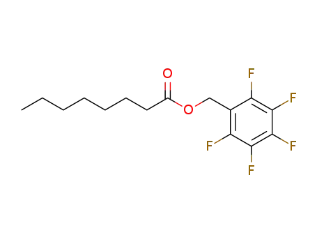 Molecular Structure of 21635-03-0 (PENTAFLUOROBENZYL N-OCTANOATE)
