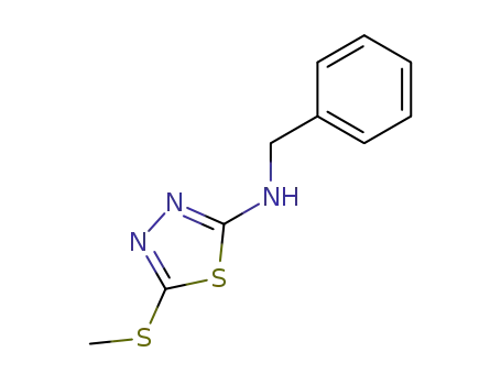 1,3,4-Thiadiazol-2-amine, 5-(methylthio)-N-(phenylmethyl)-