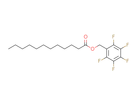 Molecular Structure of 21635-07-4 (Dodecanoic acid, (pentafluorophenyl)methyl ester)