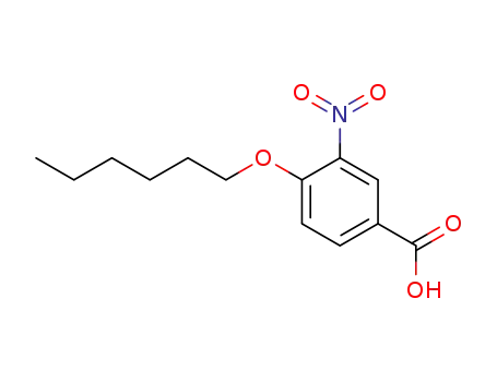 Molecular Structure of 281195-35-5 (4-(hexyloxy)-3-nitrobenzoic acid)