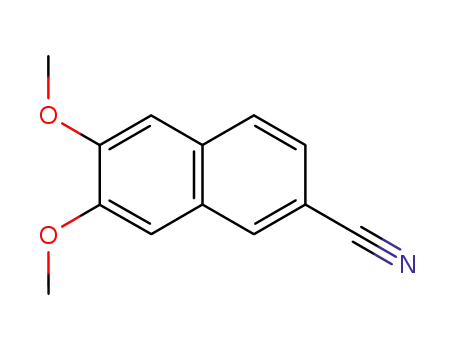 Molecular Structure of 76885-61-5 (2-cyano-6,7-dimethoxy naphthalene)