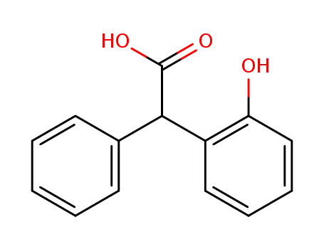 Molecular Structure of 25173-82-4 ((2-hydroxyphenyl)(phenyl)acetic acid)