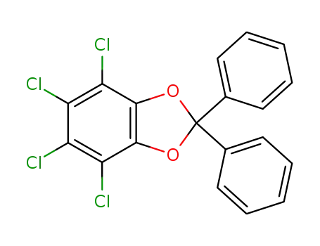 Molecular Structure of 31701-11-8 (4,5,6,7-Tetrachloro-2,2-diphenyl-1,3-benzodioxole)