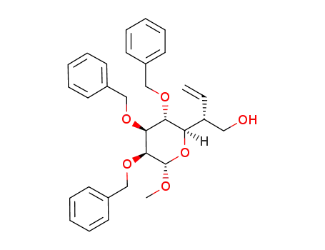 methyl 2,3,4-tri-O-benzyl-6-deoxy-6-vinyl-α-D-manno-D-glycero-heptoside