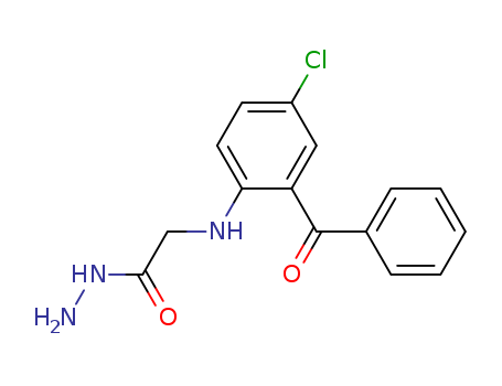 Glycine, N-(2-benzoyl-4-chlorophenyl)-, hydrazide