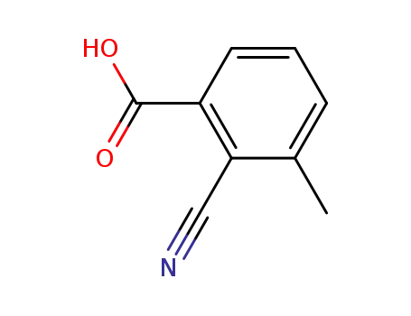 Molecular Structure of 500024-26-0 (2-cyano-3-methylbenzoic acid)