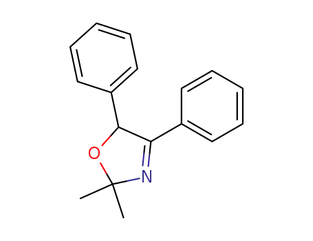 Molecular Structure of 51304-30-4 (2,5-Dihydro-2,2-dimethyl-4,5-diphenyloxazole)