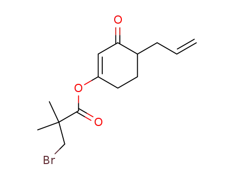 3-bromo-2,2-dimethyl-propionic acid 4-allyl-3-oxo-cyclohex-1-enyl ester
