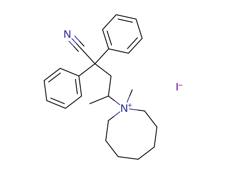 4-(1-methyl-1-azoniacyclooct-1-yl)-2,2-diphenyl-pentanenitrile cas  7468-05-5