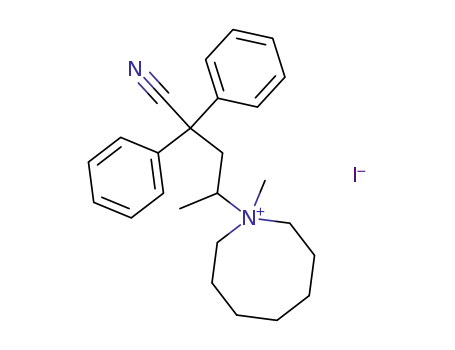 Molecular Structure of 7468-05-5 (1-(4-cyano-4,4-diphenylbutan-2-yl)-1-methylazocanium)