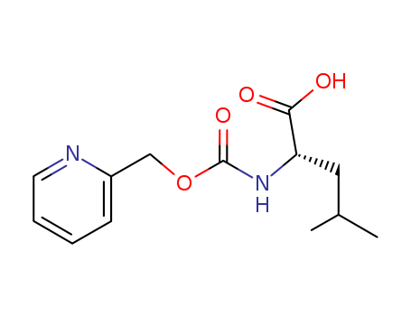 Molecular Structure of 154739-53-4 (L-Leucine, N-[(2-pyridinylmethoxy)carbonyl]-)