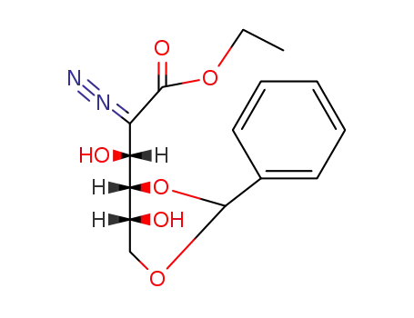 Molecular Structure of 35926-81-9 ({2-ethoxy-1-[hydroxy(5-hydroxy-2-phenyl-1,3-dioxan-4-yl)methyl]-2-oxoethylidene}diazenium (non-preferred name))