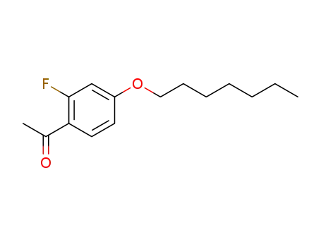 Molecular Structure of 203066-88-0 (2'-FLUORO-4'-HEPTYLOXYACETOPHENONE)