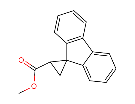 Molecular Structure of 27921-38-6 (Spiro[cyclopropane-1,9'-[9H]fluorene]-2-carboxylic acid, methyl ester)