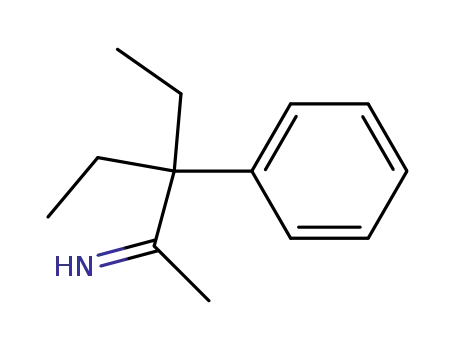 Molecular Structure of 80606-44-6 (3-Ethyl-3-phenyl-2-pentanimin)