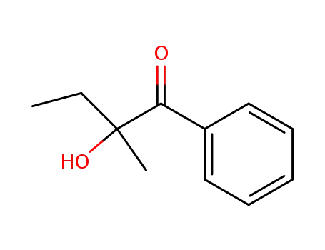 Molecular Structure of 7505-96-6 (2-hydroxy-2-methyl-1-phenylbutan-1-one)