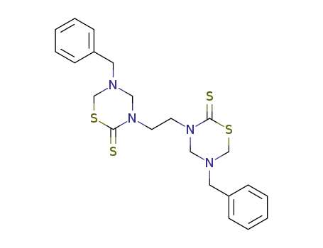 2H-1,3,5-Thiadiazine-2-thione,
3,3'-(1,2-ethanediyl)bis[tetrahydro-5-(phenylmethyl)-