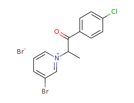 Pyridinium,3-bromo-1-[2-(4-chlorophenyl)-1-methyl-2-oxoethyl]-, bromide (1:1) cas  6276-17-1