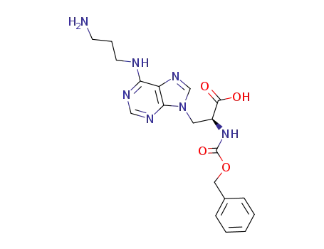 (S)-3-[6-(3-Amino-propylamino)-purin-9-yl]-2-benzyloxycarbonylamino-propionic acid