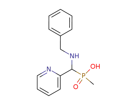 Molecular Structure of 907594-11-0 ((benzylamino-pyridin-2-yl-methyl)-methyl-phosphinic acid)