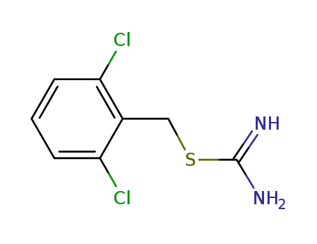 Molecular Structure of 131887-72-4 (Carbamimidothioic acid, (2,6-dichlorophenyl)methyl ester)