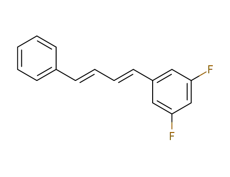 Molecular Structure of 857722-08-8 (1,3-Difluoro-5-((1E,3E)-4-phenyl-buta-1,3-dienyl)-benzene)