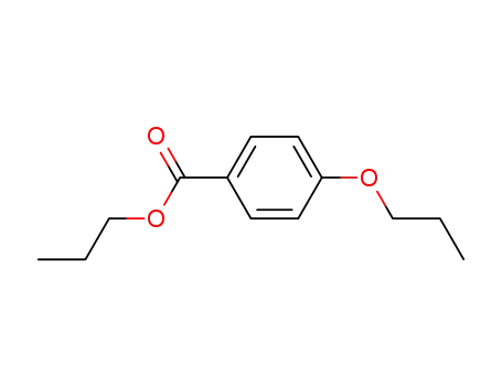 Molecular Structure of 111222-67-4 (Benzoic acid, 4-propoxy-, propyl ester)