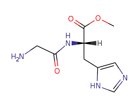 Molecular Structure of 106461-07-8 (O-methyl-L-histydyl-glycine)