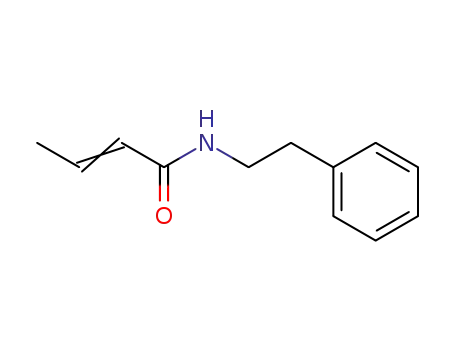 2-부텐아미드, N-(2-페닐에틸)-, (2E)-