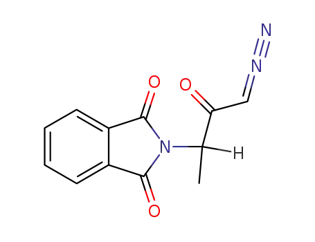 Molecular Structure of 77202-58-5 (1-diazo-3-phthalimido-2-butanone)