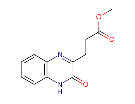 Molecular Structure of 21580-64-3 (methyl 3-(3-oxo-3,4-dihydroquinoxalin-2-yl)propanoate)