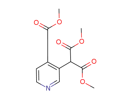 Molecular Structure of 960114-13-0 (2-(4-(Methoxycarbonyl)pyridine-3-yl)Malonic Acid DiMethyl Ester)
